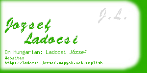 jozsef ladocsi business card